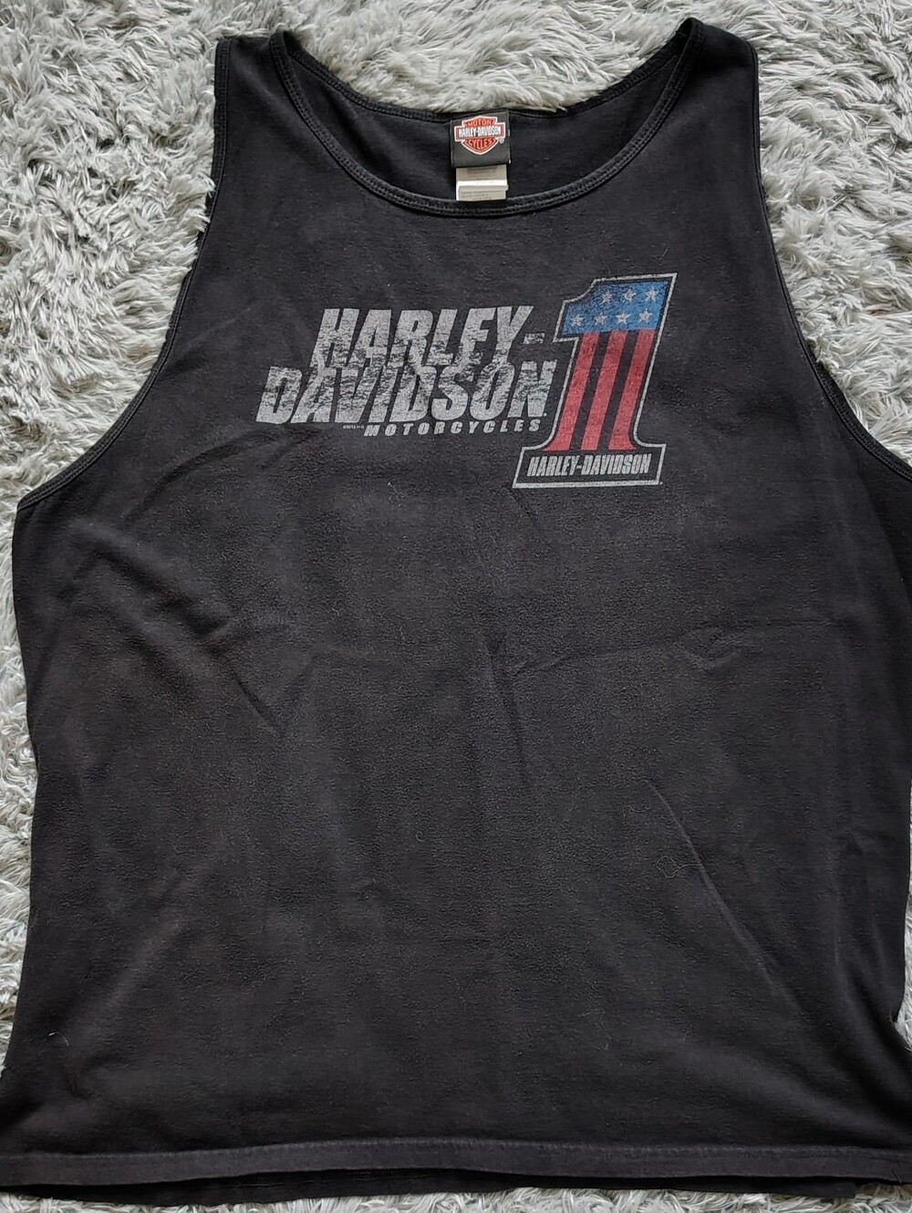 2012 Tri-County Harley-Davidson Fairfield, Ohio Men's Black Tank Top Size 2XL